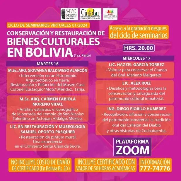 CONSERVACIÓN Y RESTAURACIÓN DE BIENES CULTURALES EN BOLIVIA - Imagen 2