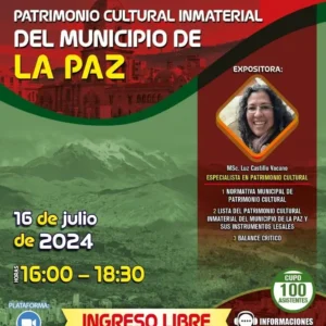 PATRIMONIO CULTURAL INMATERIAL DEL MUNICIPIO DE LA PAZ