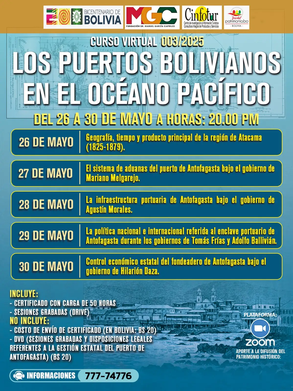 Curso virtual “Los puertos bolivianos en el Océano Pacífico” - Imagen 2