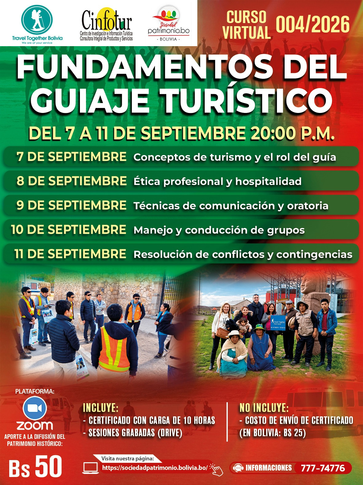 CURSO VIRTUAL FUNDAMENTOS DEL GUIAJE TURÍSTICO - Imagen 2